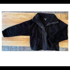 Eddie Bauer Black Teddy Bear Jacket